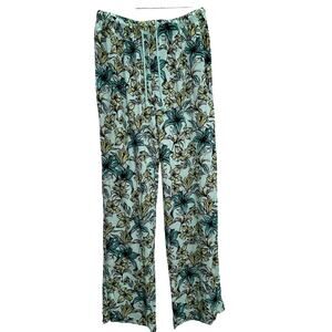 Beach Riot green tropical beach pants cover up lounge resort vacation medium